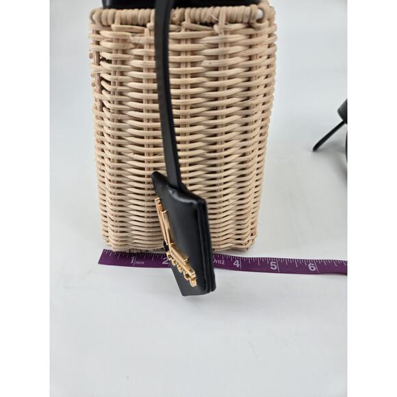 Loulu Mini Wicker Handbag Purse Handle With Removable Strap Crossbody Strap - Picture 12 of 13